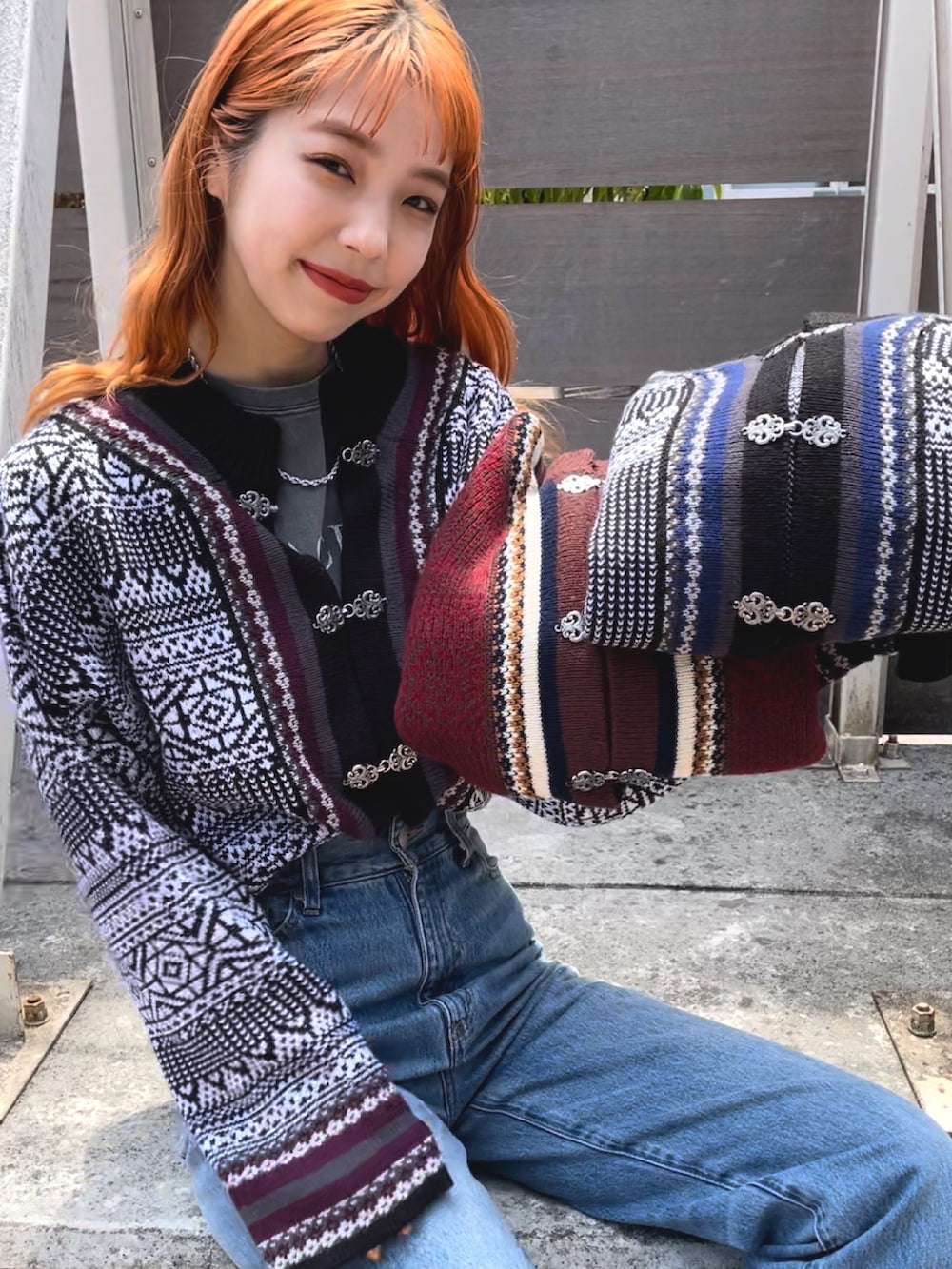 🇯🇵JS ❤︎ 金屬鉤開襟衫
