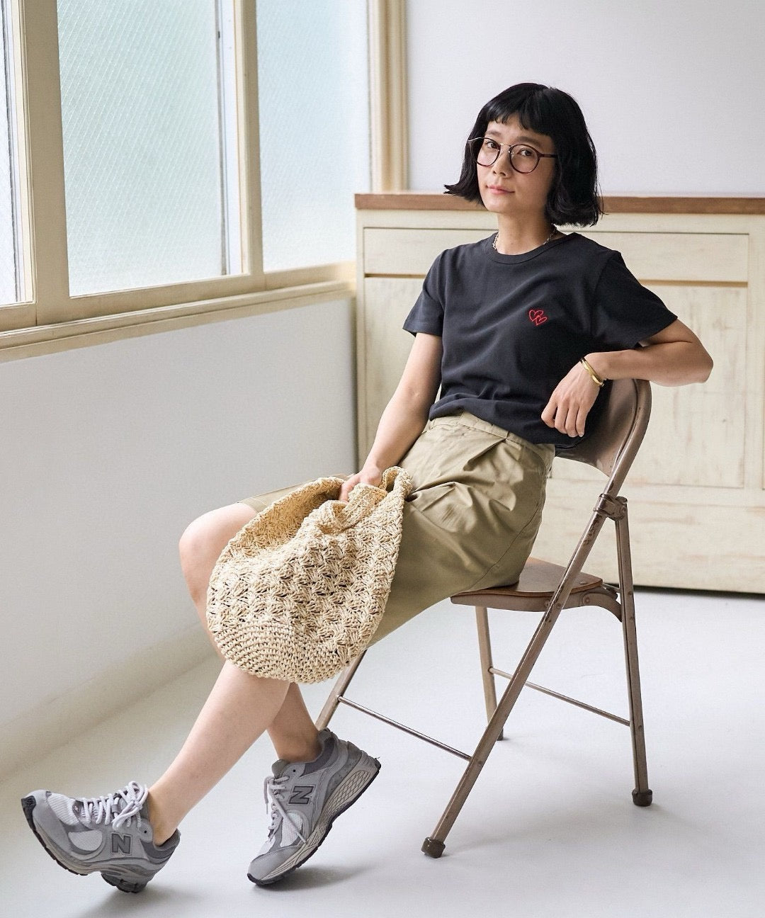 🇯🇵 FREAK'S STORE / 心心刺繍 Tシャツ