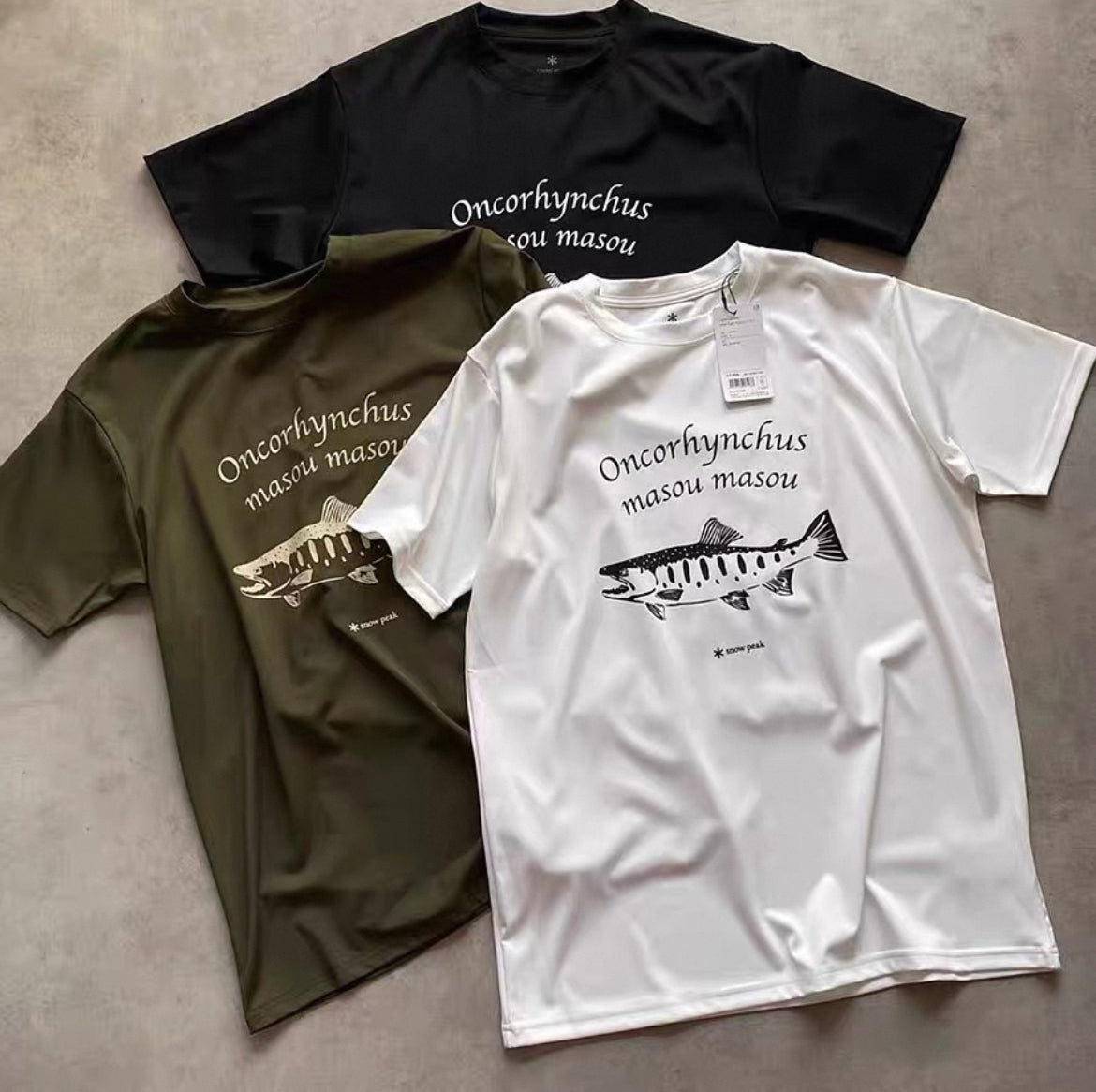.別注 🇯🇵 Toned Trout Yamame T-Shirt x snow peak ❄️