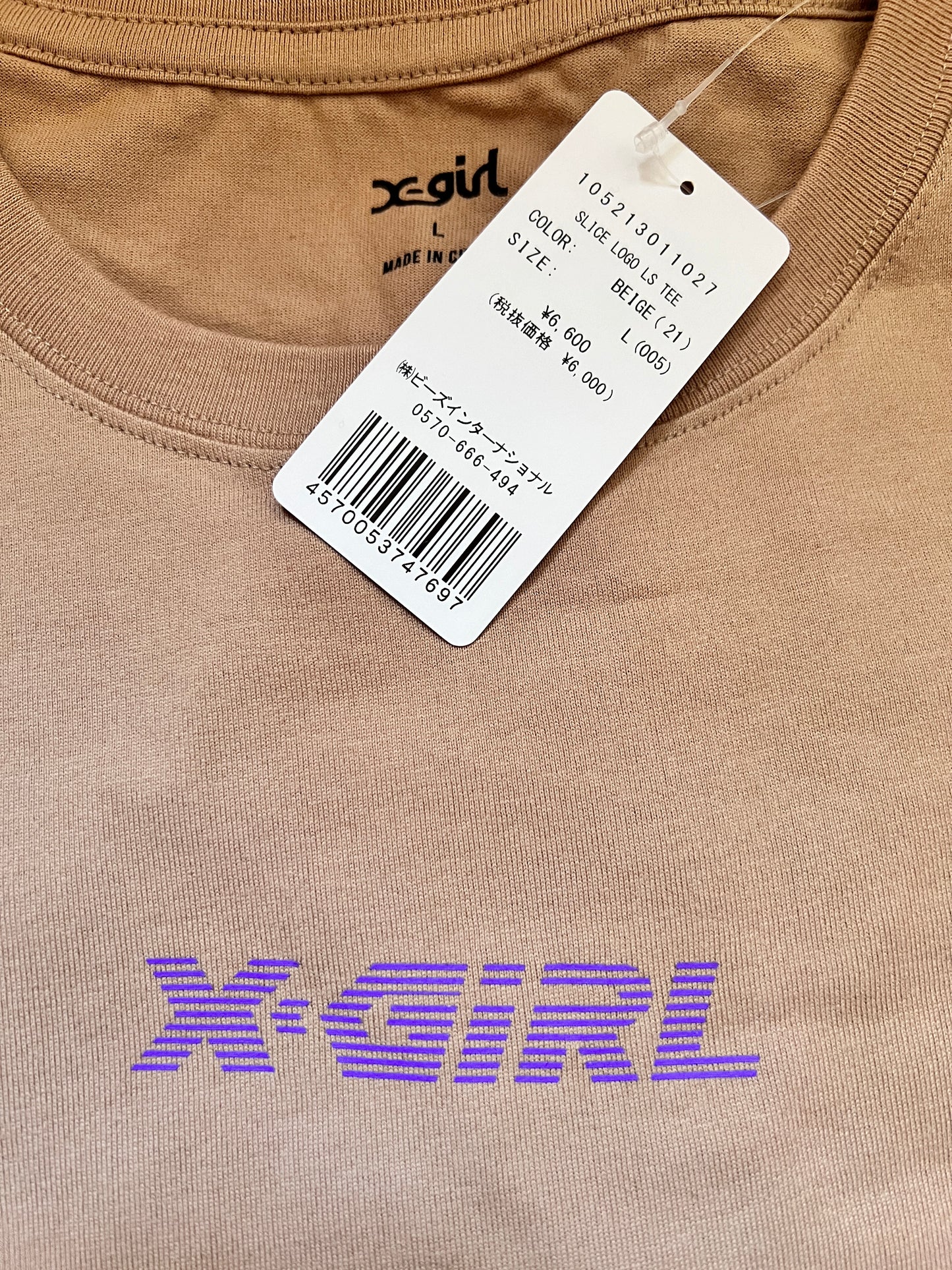 【限定】🇯🇵 X-girl .Big Silhouette Back Print Ron Tee