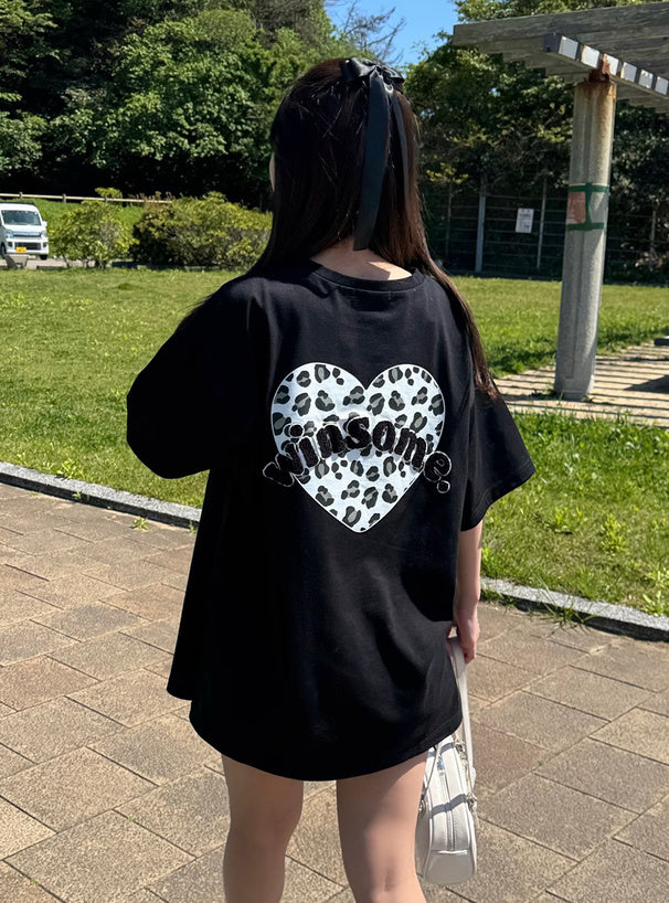.🇯🇵 GRL/豹紋心形Tee