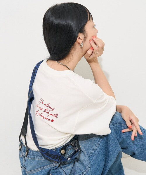 🇯🇵 FREAK'S STORE ❤︎ 心型前後刺繍Tシャツ