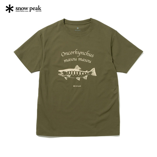 .別注 🇯🇵 Toned Trout Yamame T-Shirt x snow peak ❄️