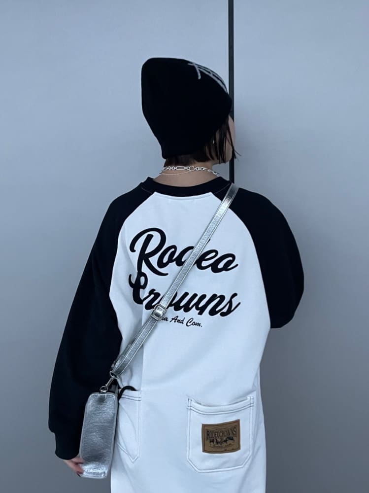 . 🇯🇵 RODEO ©ROWNS 拼色車線背刺繍連身裙