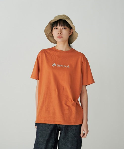 PEAK■Cotton Lettering Short-sleeved T-shirt■送料込 TS-25SU401_BLUE_main.jpg