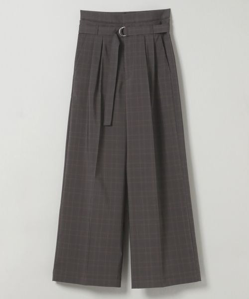 🇯🇵JEANASiS【W waist belt tuck wide pants 】