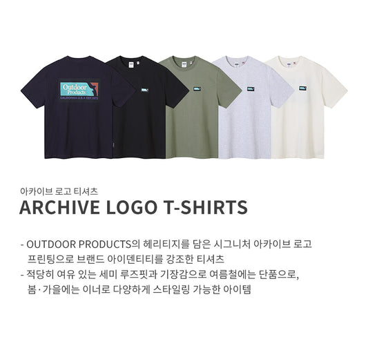 . 🇰🇷OUTDOORS PRODUCTS《ARCHIVE LOGO 半袖TEE》