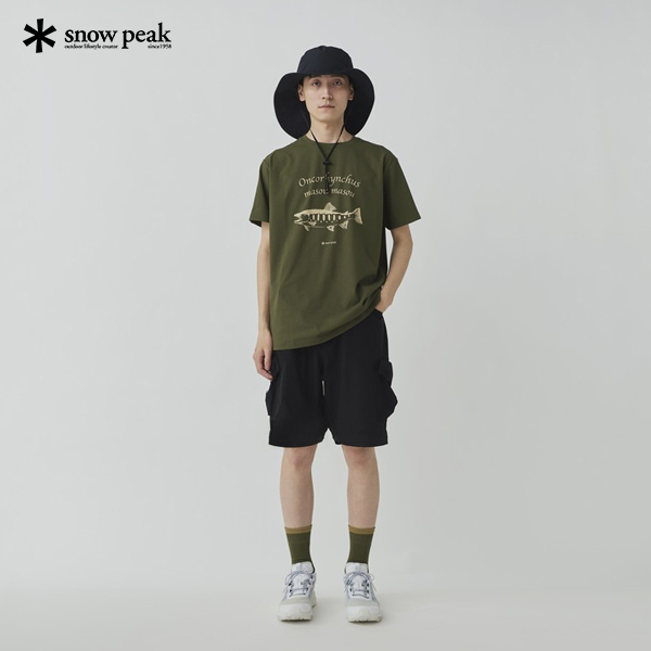 .別注 🇯🇵 Toned Trout Yamame T-Shirt x snow peak ❄️