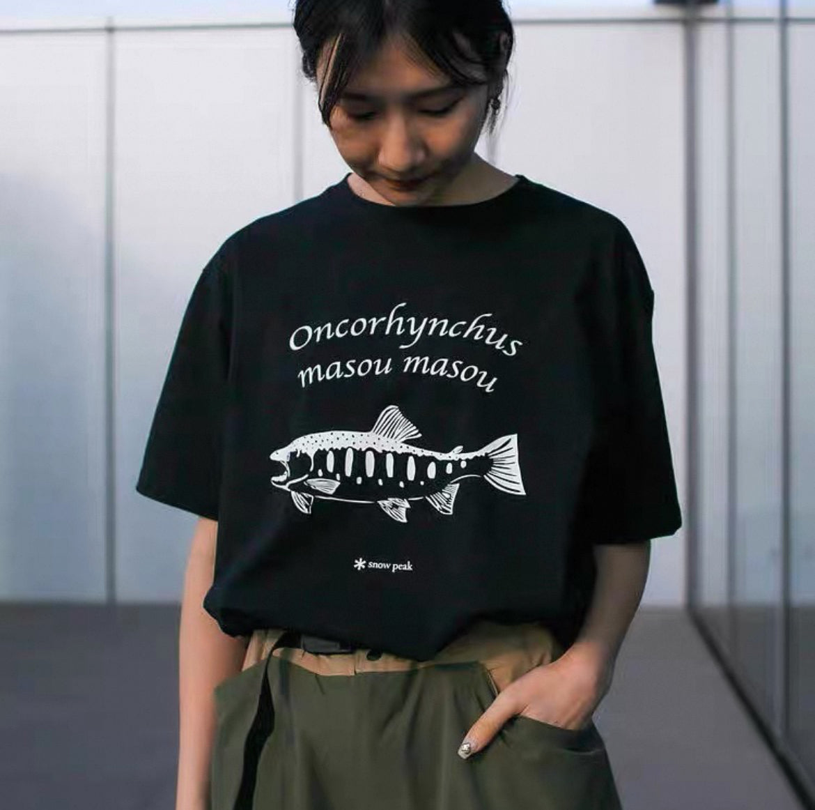 .別注 🇯🇵 Toned Trout Yamame T-Shirt x snow peak ❄️
