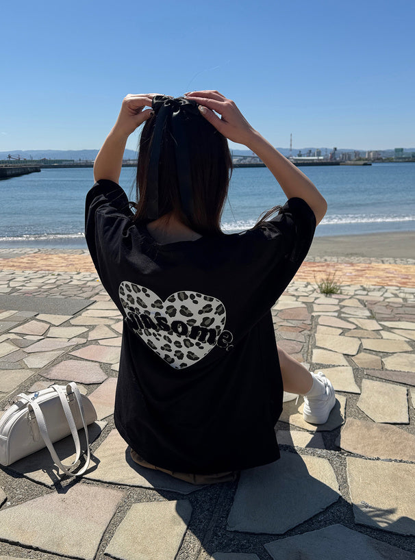 .🇯🇵 GRL/豹紋心形Tee