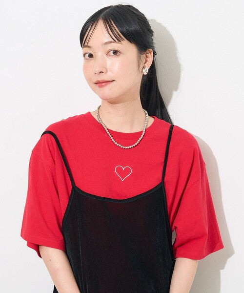🇯🇵 FREAK'S STORE ❤︎ 心型前後刺繍Tシャツ