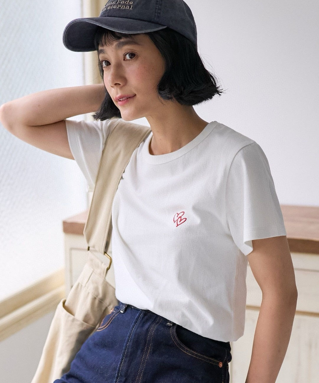 🇯🇵 FREAK'S STORE / 心心刺繍 Tシャツ