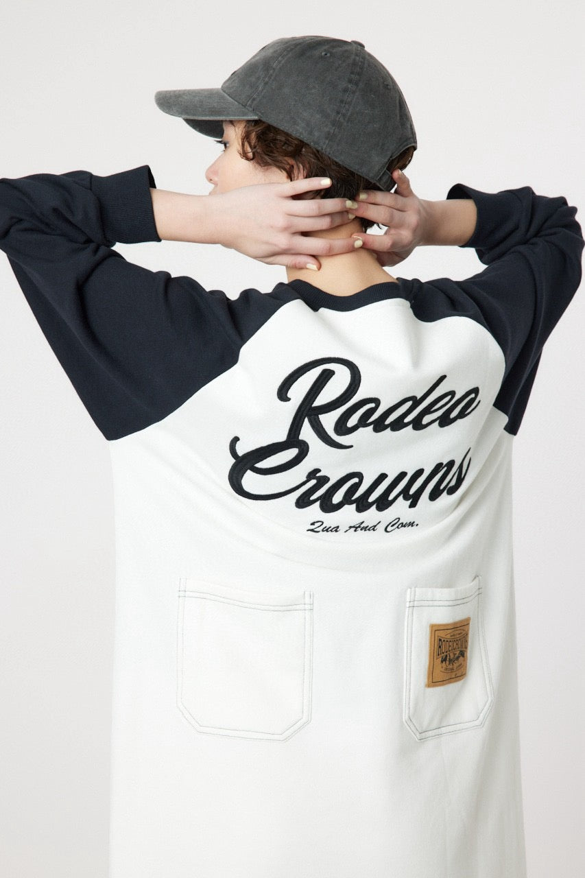 . 🇯🇵 RODEO ©ROWNS 拼色車線背刺繍連身裙