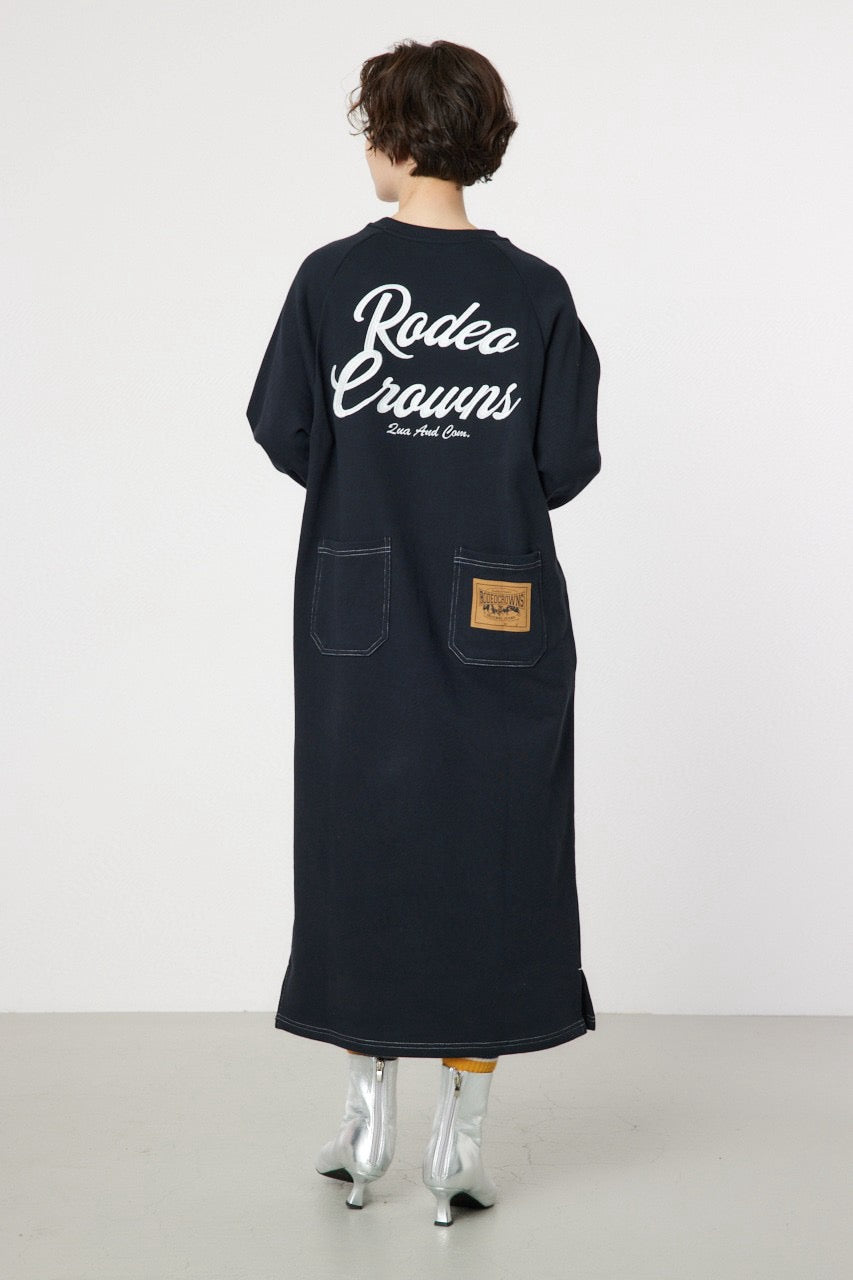 . 🇯🇵 RODEO ©ROWNS 拼色車線背刺繍連身裙