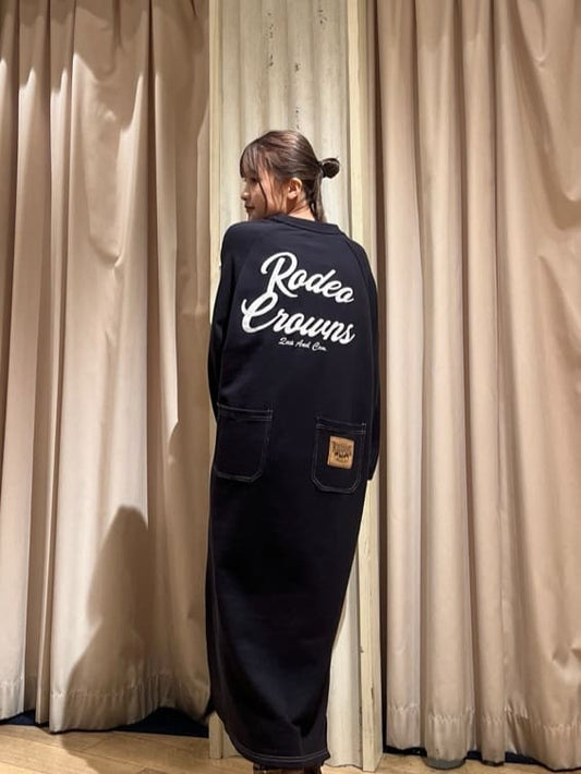 . 🇯🇵 RODEO ©ROWNS 拼色車線背刺繍連身裙