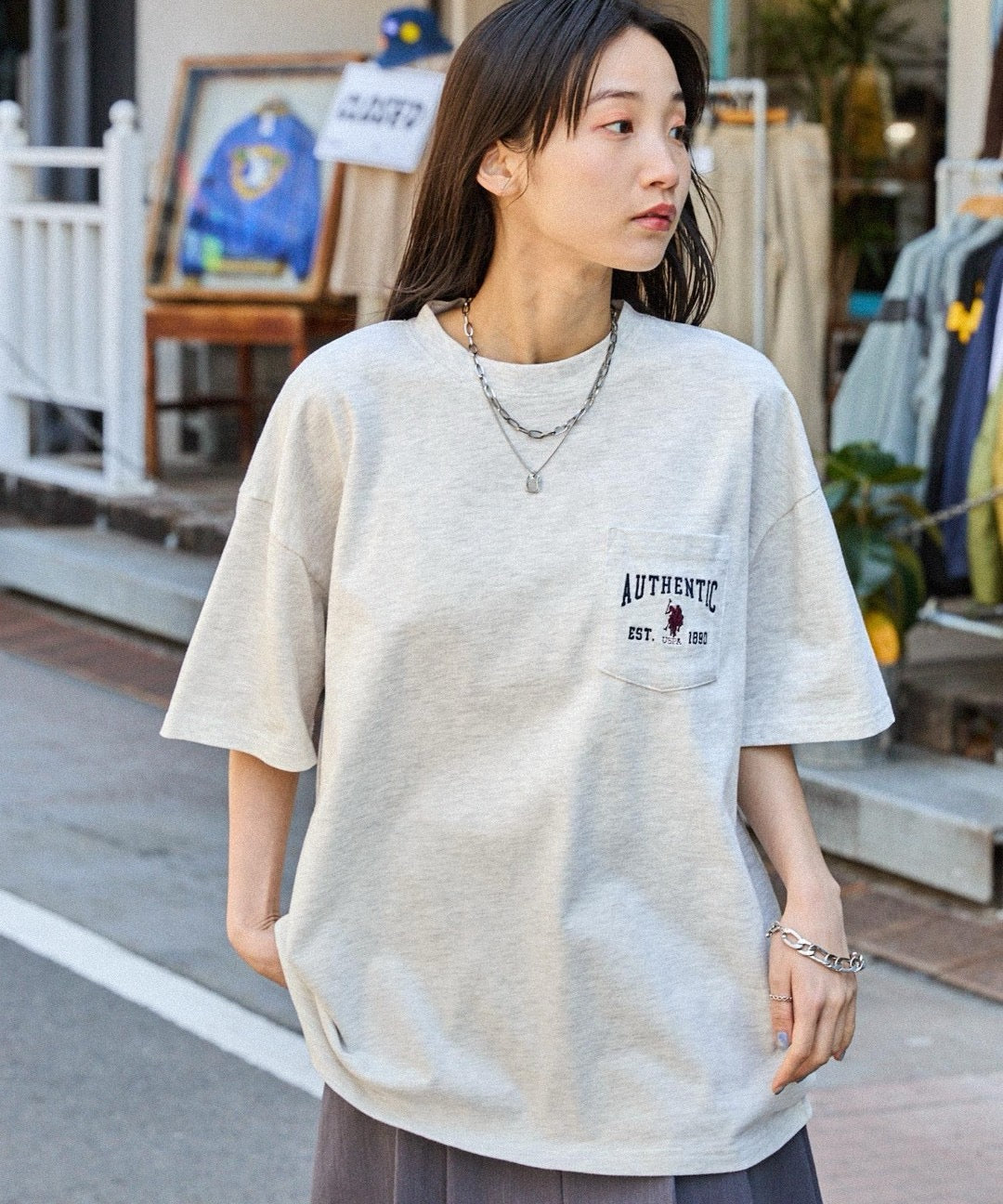 .8️⃣色入🇯🇵 US POLO ASSN. 《刺繍 Pocket t-shirt》