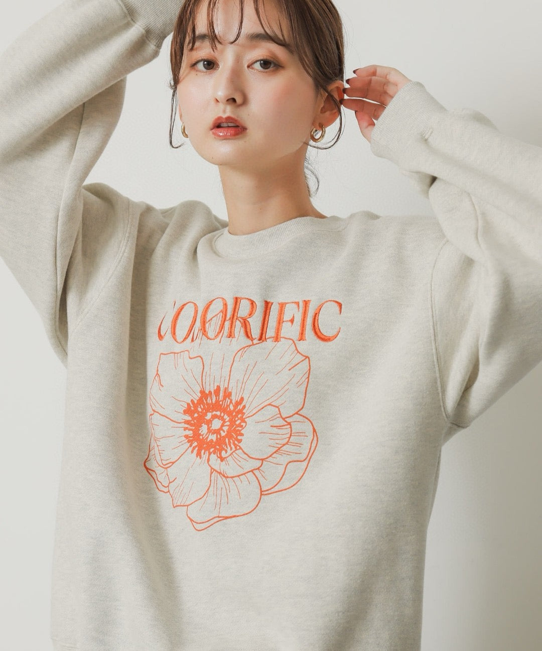 🇯🇵 URBAN RESEARCH《花花刺繍衛衣》