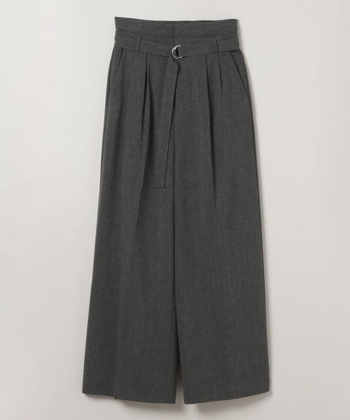 🇯🇵JEANASiS【W waist belt tuck wide pants 】
