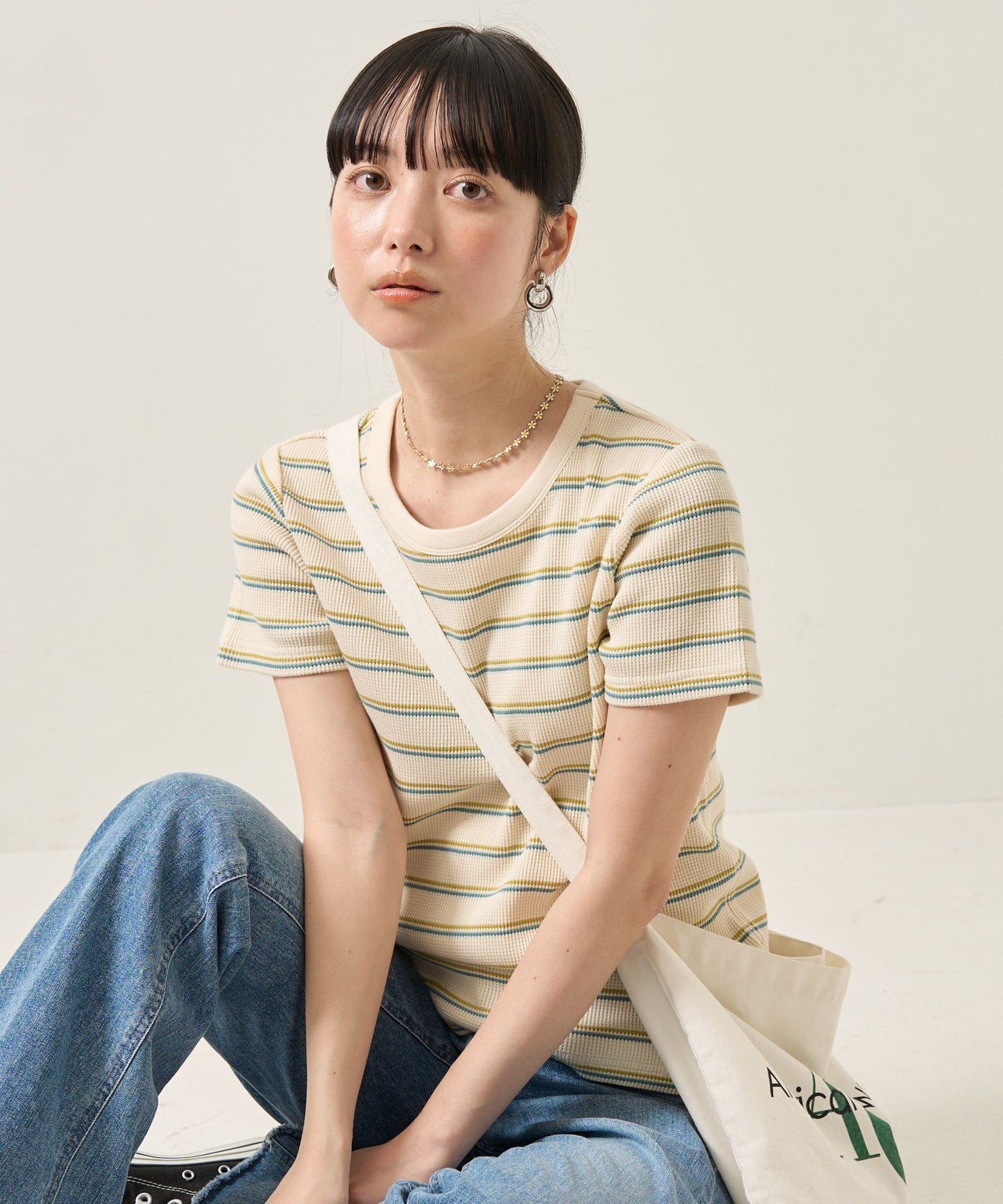 🇯🇵 FREAK'S STORE / Waffle mini T-shirt