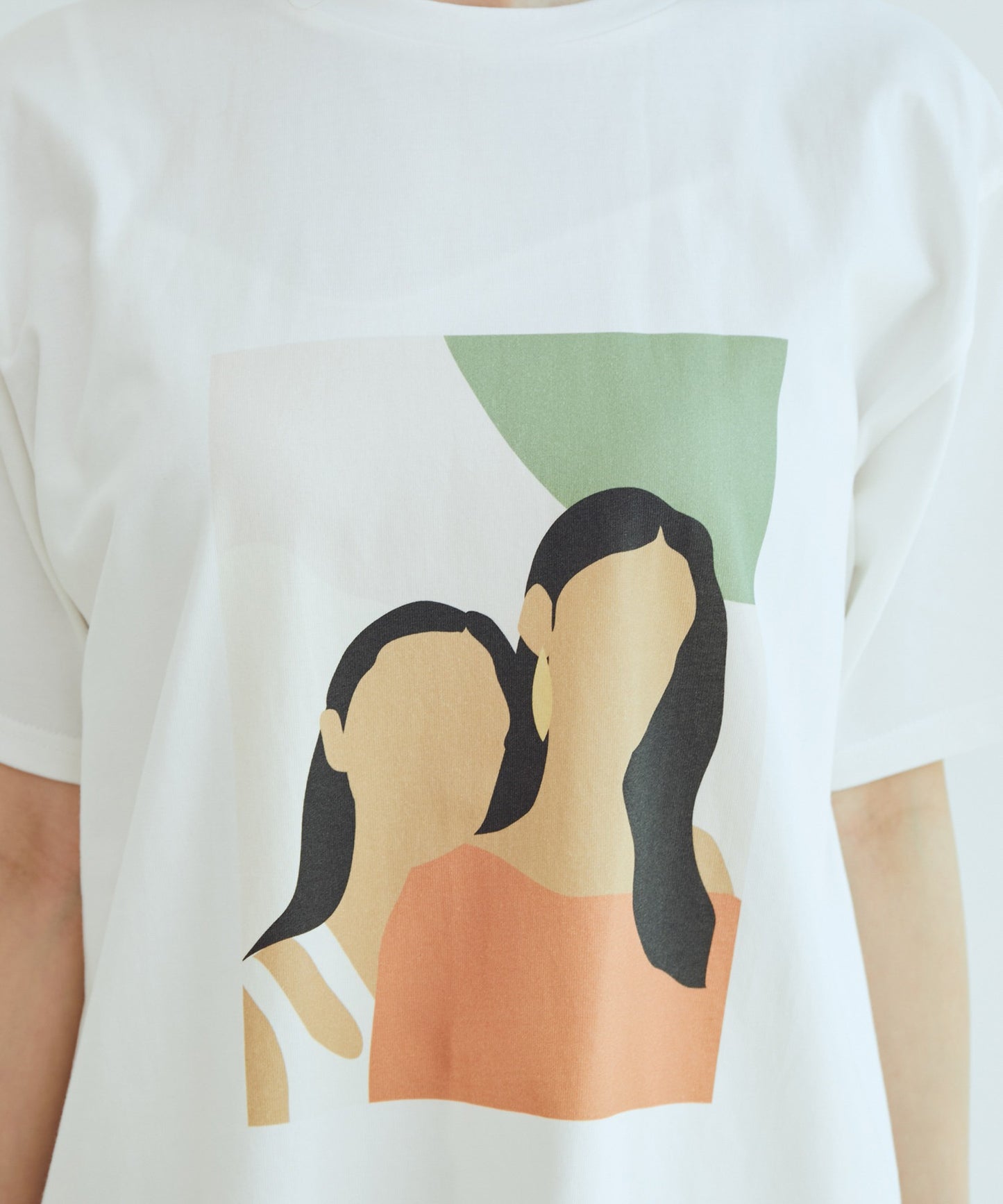 VIS / 有機棉混紡印花 TEE