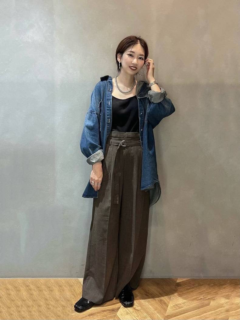 🇯🇵JEANASiS【W waist belt tuck wide pants 】