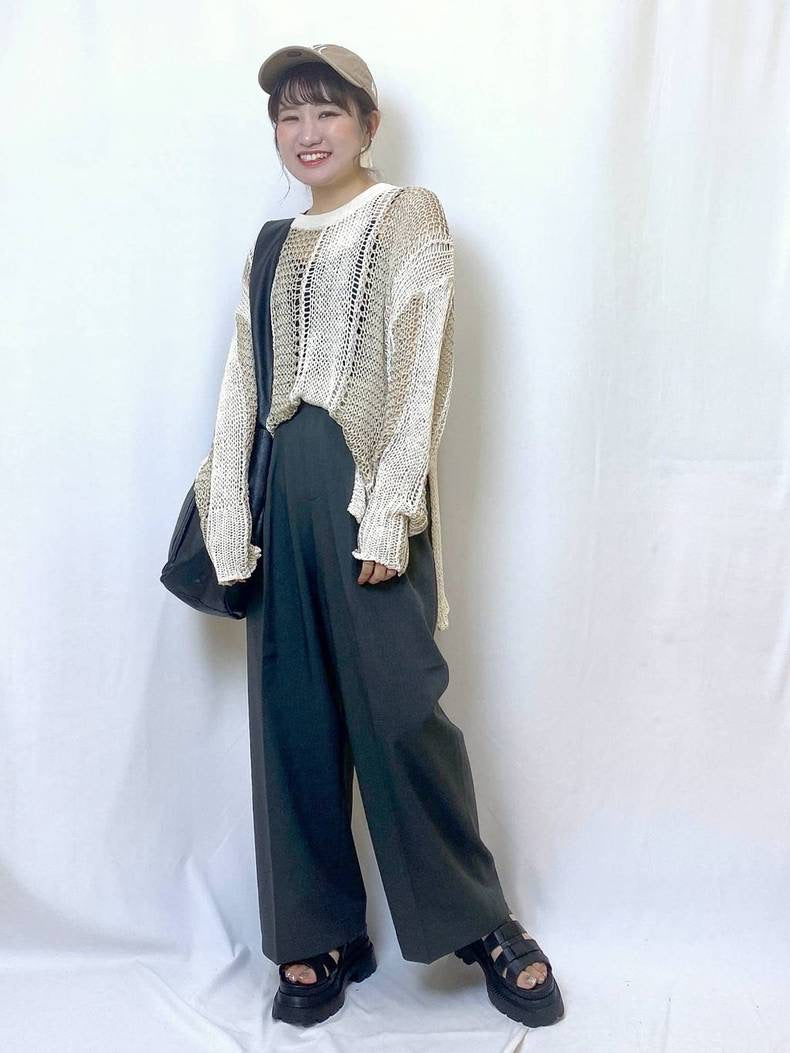 🇯🇵JEANASiS【W waist belt tuck wide pants 】