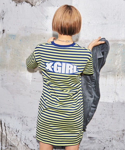 .🇯🇵 X-girl 👱🏼♀️ 條紋 Tee Dress