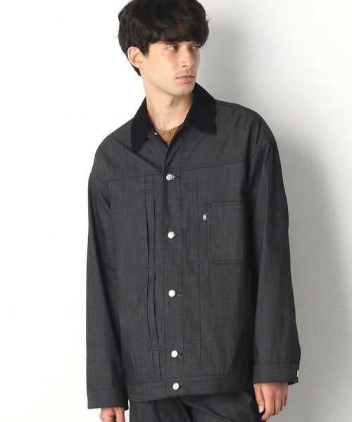 🇯🇵 COMME CA COMMUNE - Denim-like stretch blouson