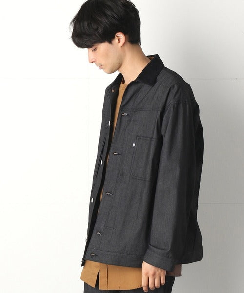 🇯🇵 COMME CA COMMUNE - Denim-like stretch blouson