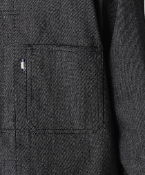 🇯🇵 COMME CA COMMUNE - Denim-like stretch blouson