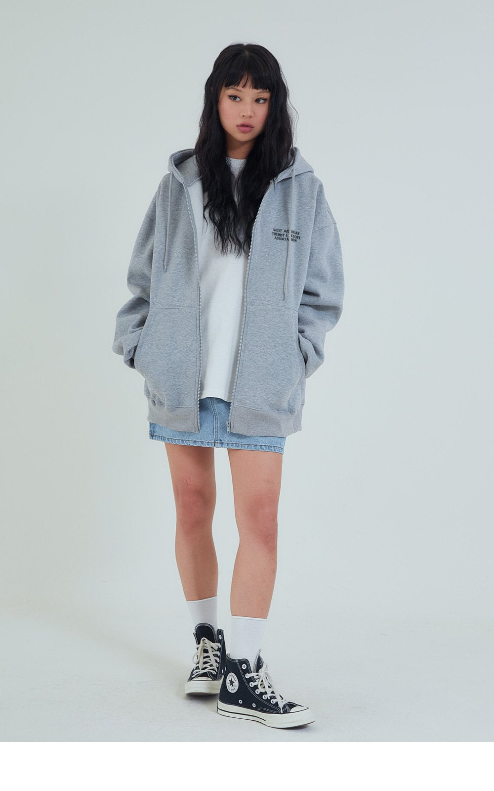 🇰🇷 ACOVER ☆ ★. OVERFIT HOOD ZIP UP