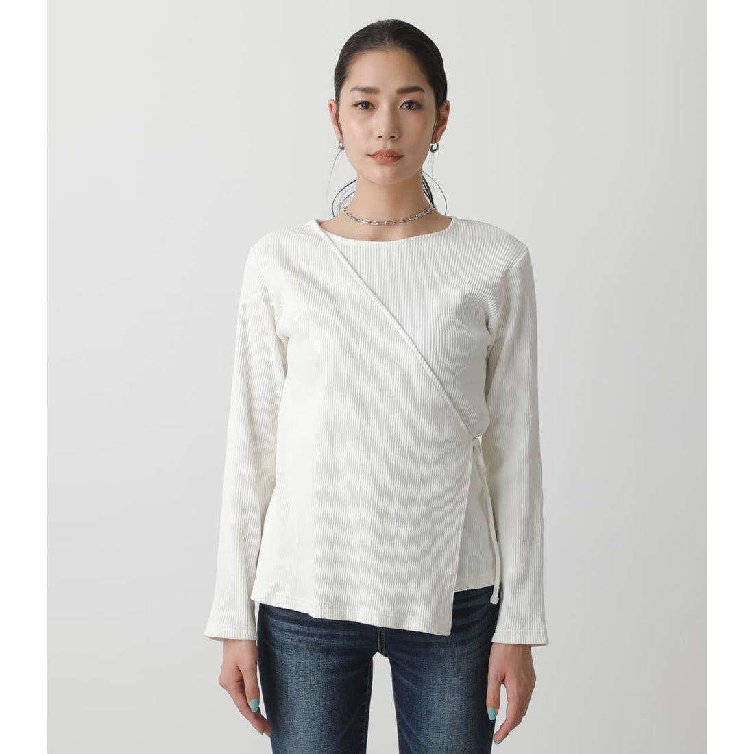 .盡顯"S"美感💃🇯🇵 日單-LAYERED RIB LONG SLEEVE TOPS