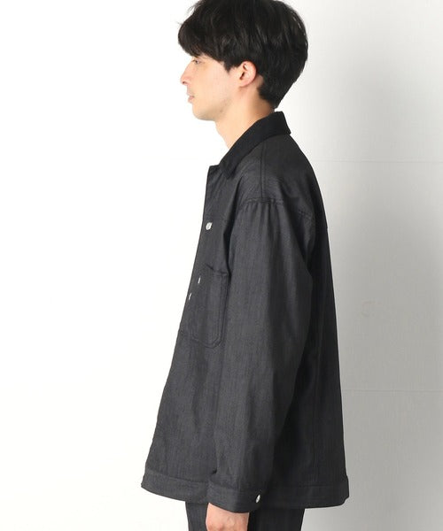🇯🇵 COMME CA COMMUNE - Denim-like stretch blouson
