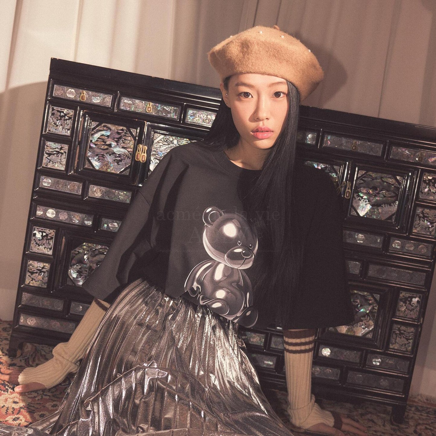 🇰🇷ADLV 🐻❄️ METAL BEAR SHORT SLEEVE T-SHIRT