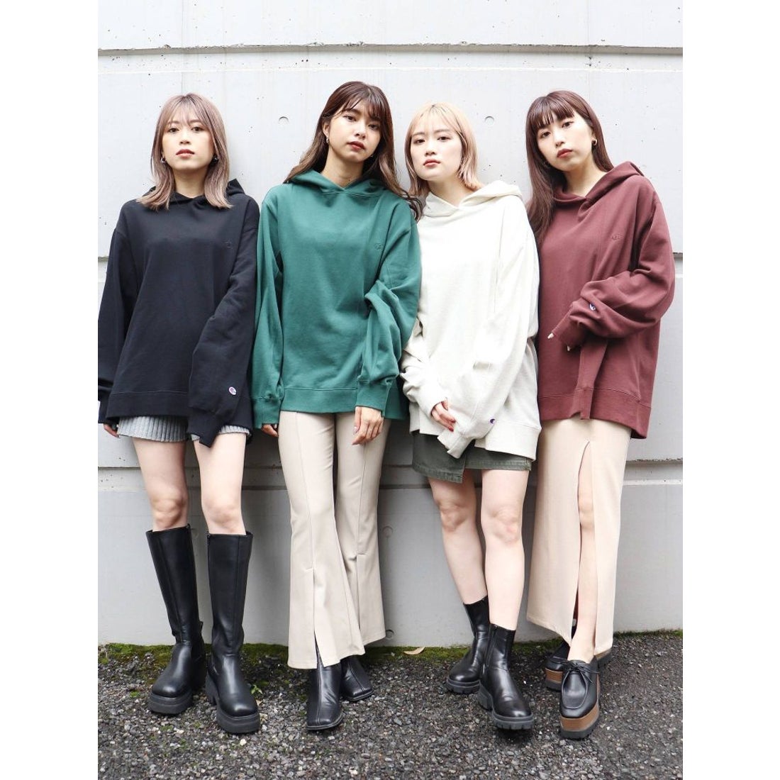 🇯🇵 Champion ☆ ★ 不對稱hoodie【4色入】