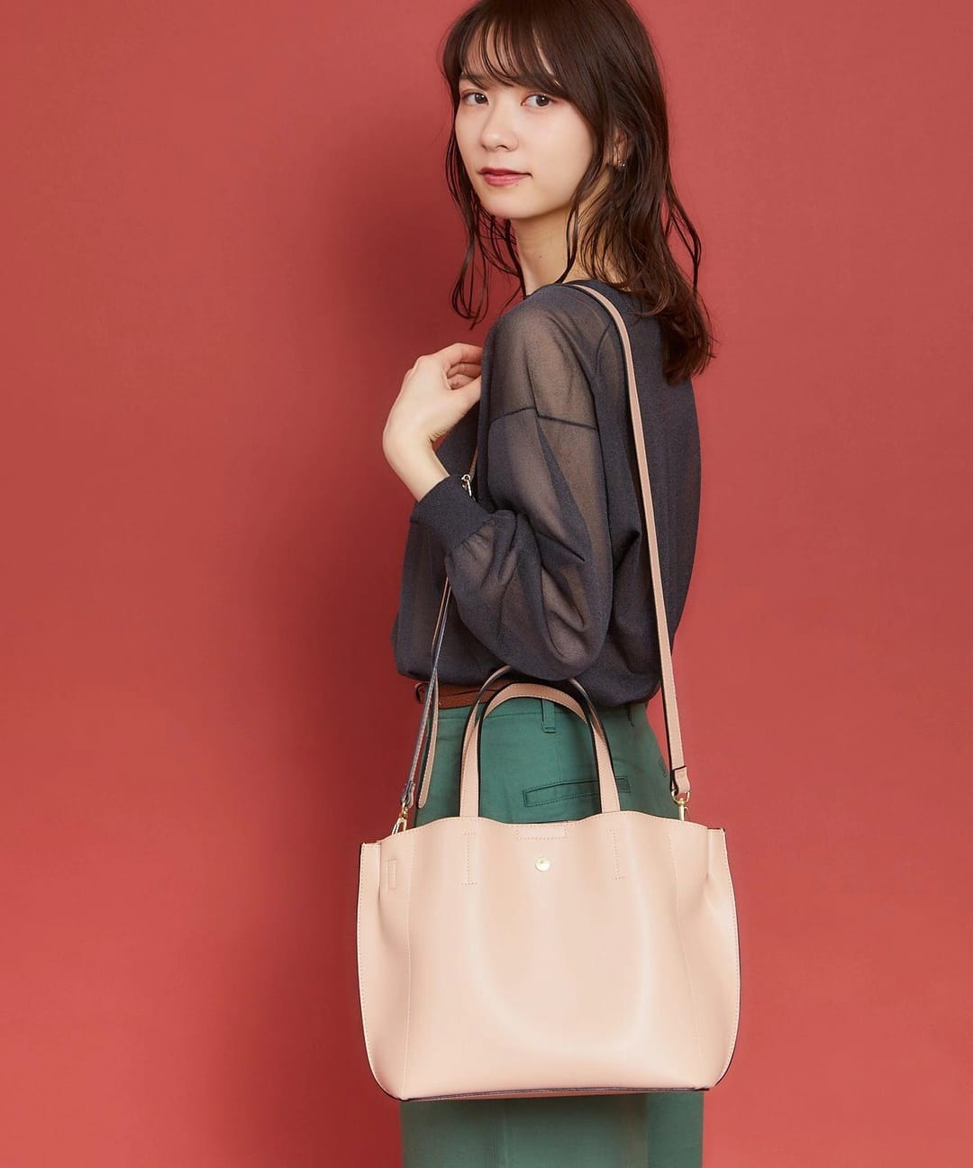 🇯🇵LEGATO LARGO ☆ ★ 超軽量NATURAL BAG 2WAY 斜咩 / 手挽