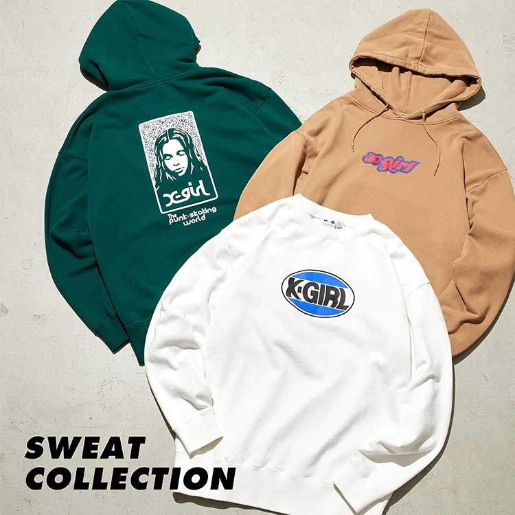 X-girl ☆ ★.【22冬新着】 SWEAT HOODIE