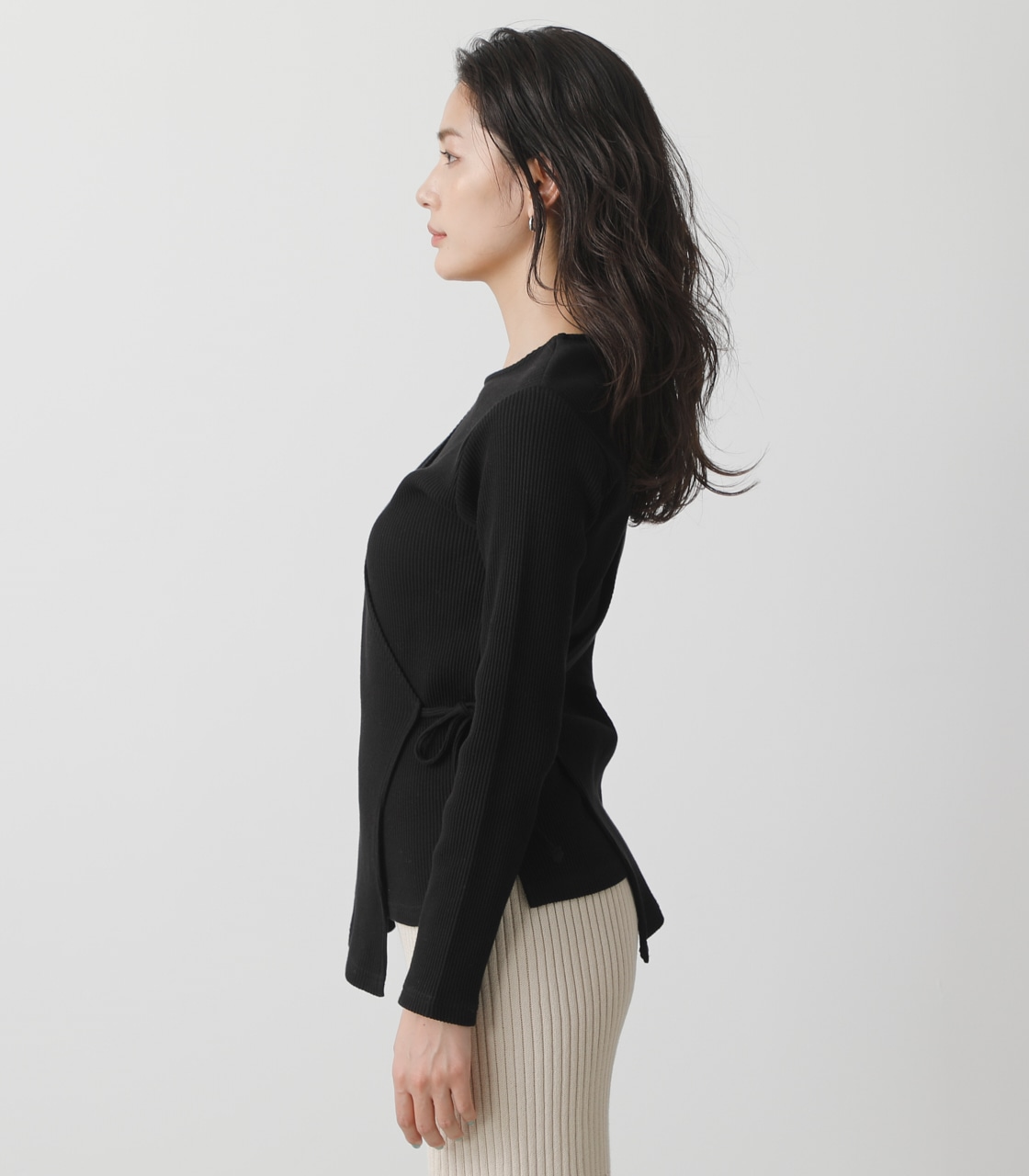 .盡顯"S"美感💃🇯🇵 日單-LAYERED RIB LONG SLEEVE TOPS