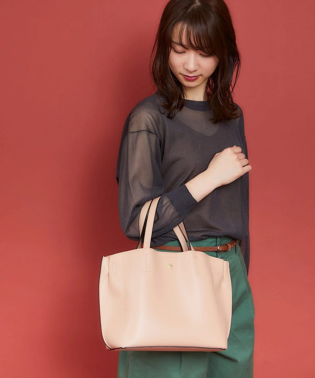 🇯🇵LEGATO LARGO ☆ ★ 超軽量NATURAL BAG 2WAY 斜咩 / 手挽