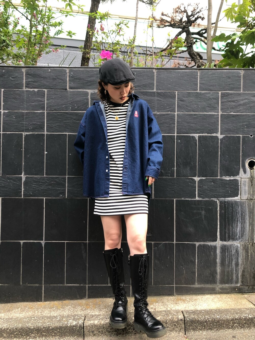 .🇯🇵 X-girl 👱🏼♀️ 條紋 Tee Dress