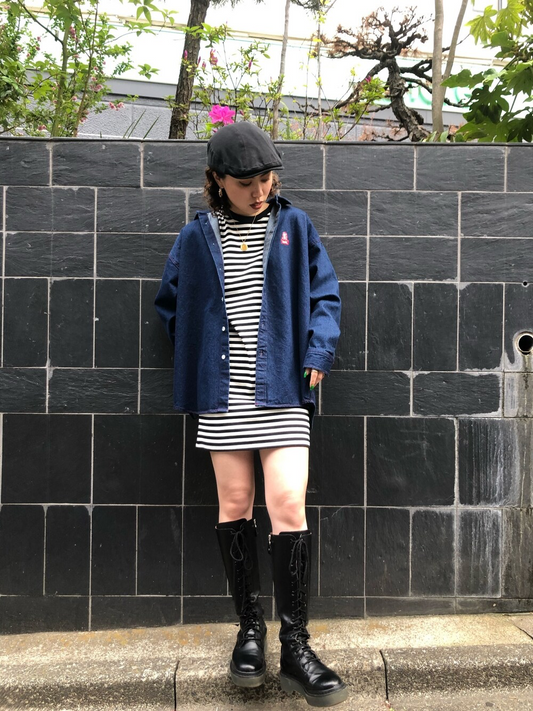 .🇯🇵 X-girl 👱🏼♀️ 條紋 Tee Dress
