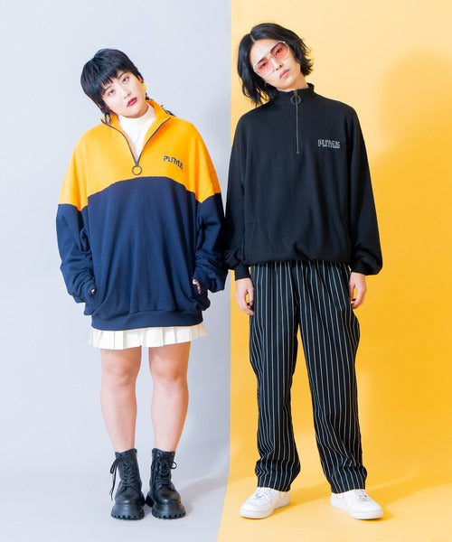 🇯🇵 PUNYUS ✿ OVERSIZE Half ZIP Sweater