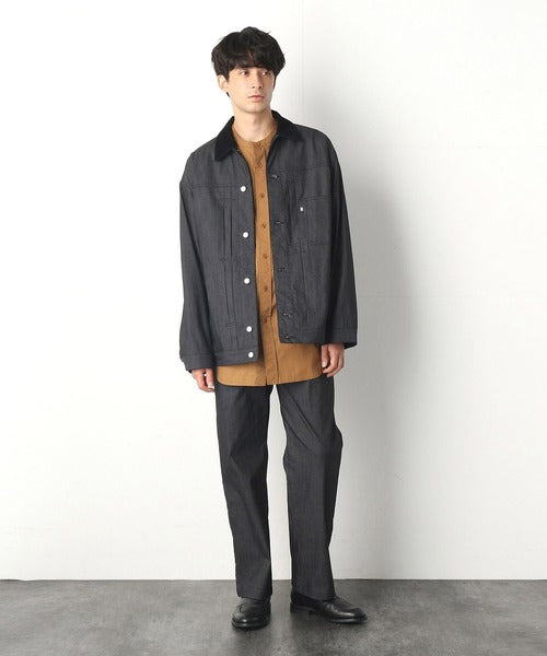🇯🇵 COMME CA COMMUNE - Denim-like stretch blouson
