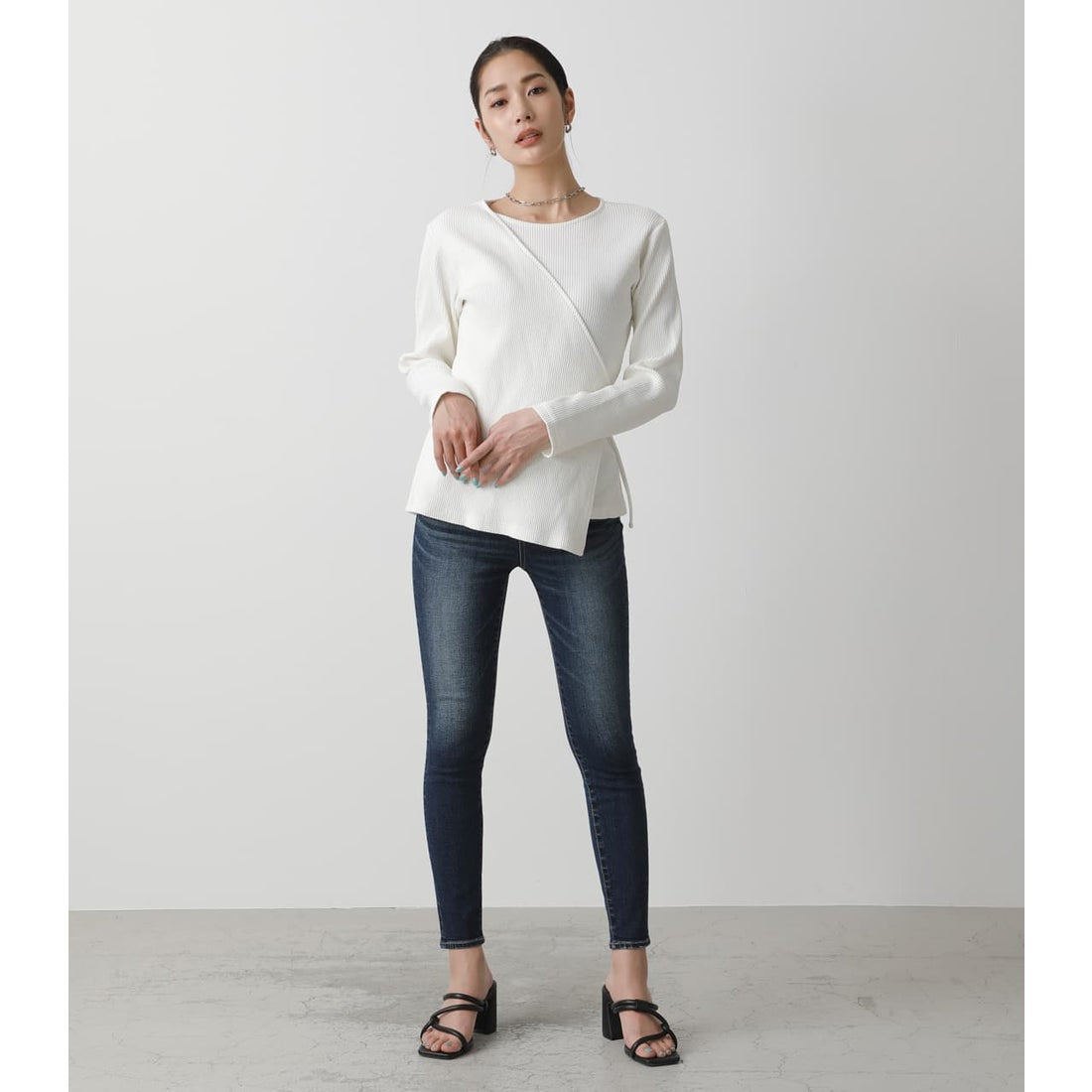 .盡顯"S"美感💃🇯🇵 日單-LAYERED RIB LONG SLEEVE TOPS
