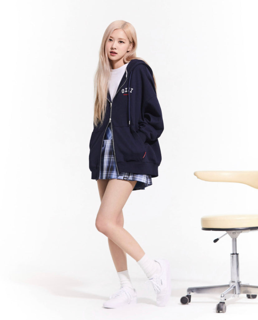 🇰🇷 5252 BY O!Oi ☆ ★. Logo Hood U/D ZIP