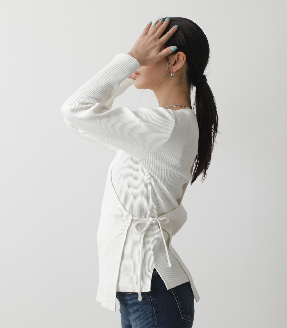 .盡顯"S"美感💃🇯🇵 日單-LAYERED RIB LONG SLEEVE TOPS