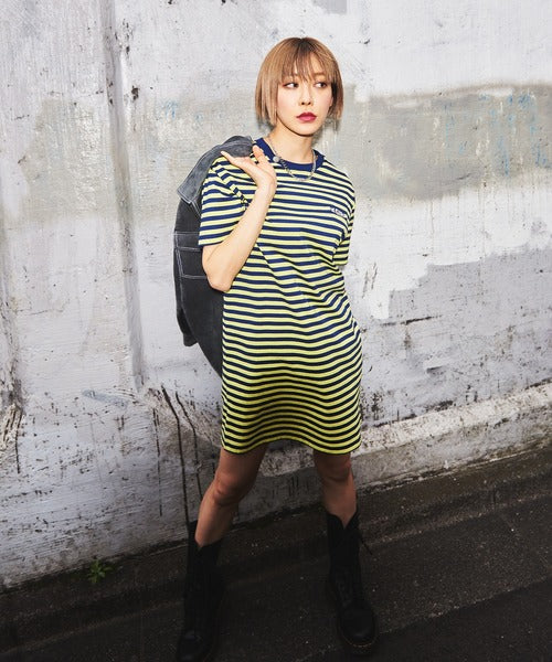 .🇯🇵 X-girl 👱🏼♀️ 條紋 Tee Dress