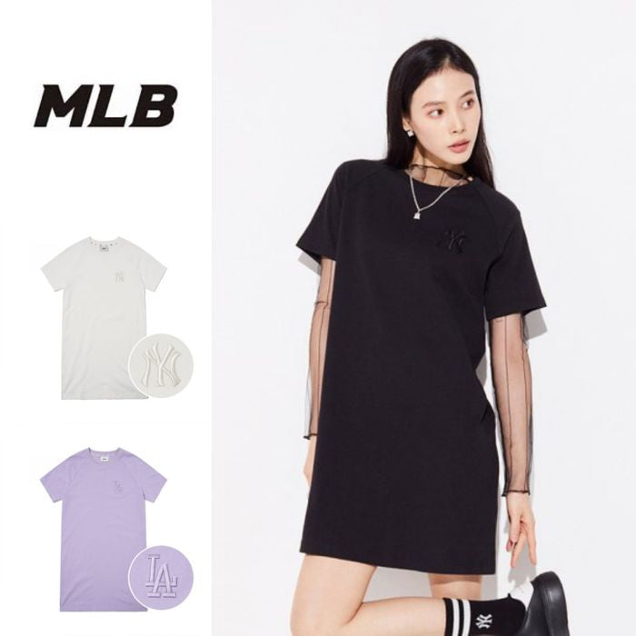 .🇰🇷 MLB | 刺繍 Short Sleeve One Piece