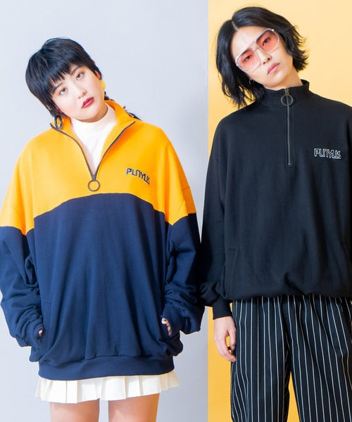 🇯🇵 PUNYUS ✿ OVERSIZE Half ZIP Sweater