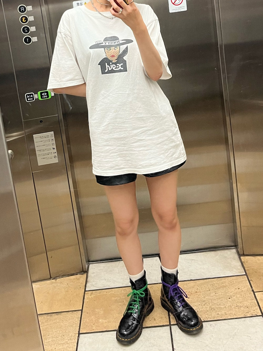 🇯🇵 X-girl × JIMMY'Z VEILED LADY S/S TEE